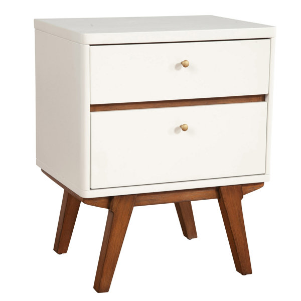 Corrigan Studio® Earthy 2-Drawer Nightstand | Wayfair